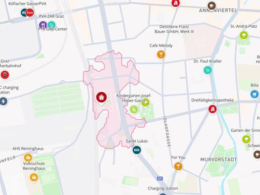 Wohnung zur Miete 616 € 3 Zimmer 96,6 m² Gries Graz 8020