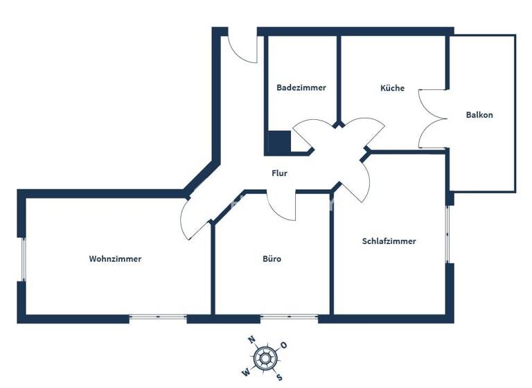 Wohnung zum Kauf 139.500 € 3 Zimmer 69,9 m² EG Freiberg 09599