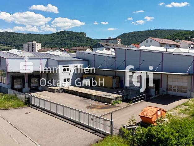 Produktionshalle zur Miete 3.495 m² Lagerfläche teilbar ab 900 m² Heubach Heubach 73540