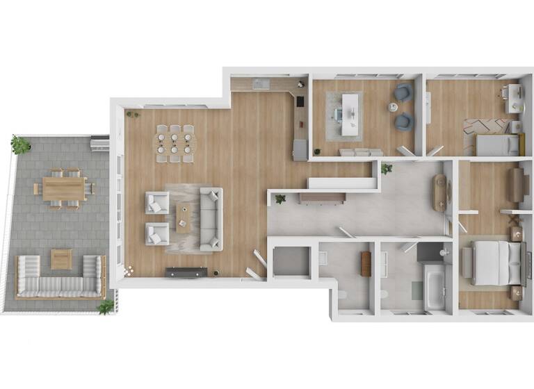 Wohnung zum Kauf - Erstbezug provisionsfrei 1.049.000 € 4 Zimmer 177,4 m² 3. Geschoss Schlebusch Leverkusen 51375