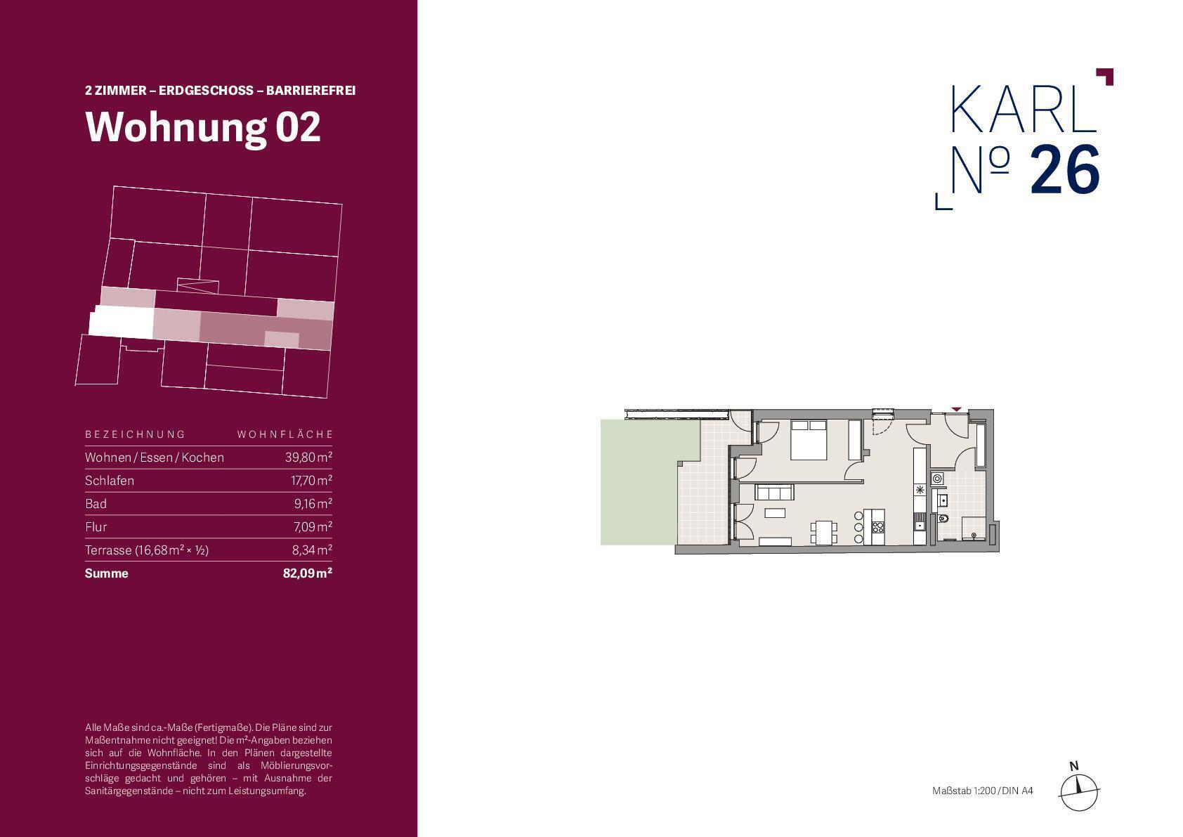 Wohnung zum Kauf provisionsfrei 549.900 € 2 Zimmer 82,1 m²<br/>Wohnfläche EG<br/>Geschoss Innenstadt - West - Westlicher Teil Karlsruhe 76133