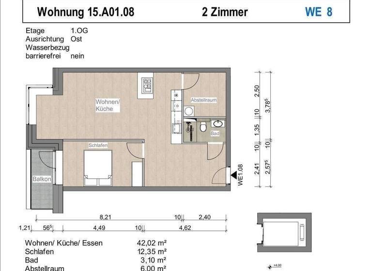 Wohnung zum Kauf - Erstbezug provisionsfrei 377.095 € 2 Zimmer 69,8 m² 1. Geschoss Gaarden-Ost Kiel 24143