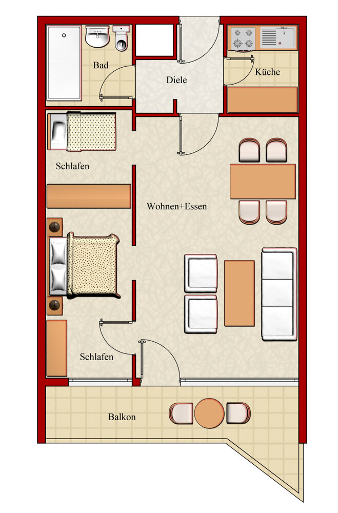 Wohnung zum Kauf 24.500 € 3 Zimmer 49 m²<br/>Wohnfläche 7.<br/>Geschoss Hohegeiß Braunlage / Hohegeiß 38700