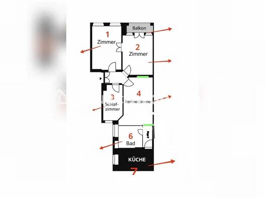 Wohnung zur Miete Tauschwohnung 700 € 4 Zimmer 106 m² 2. Geschoss Prenzlauer Berg Berlin 10405