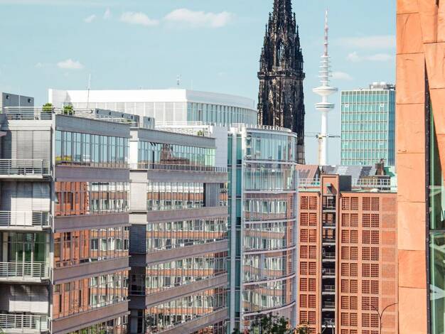 Wohnung zur Miete - Erstbezug 3.718 € 3 Zimmer 117 m² 6. Geschoss Überseeallee 2a HafenCity Hamburg 20457