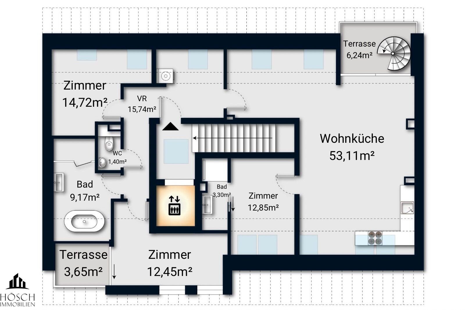 Wohnung zum Kauf 655.000 € 4 Zimmer 122,7 m²<br/>Wohnfläche 4.<br/>Geschoss Wien 1210