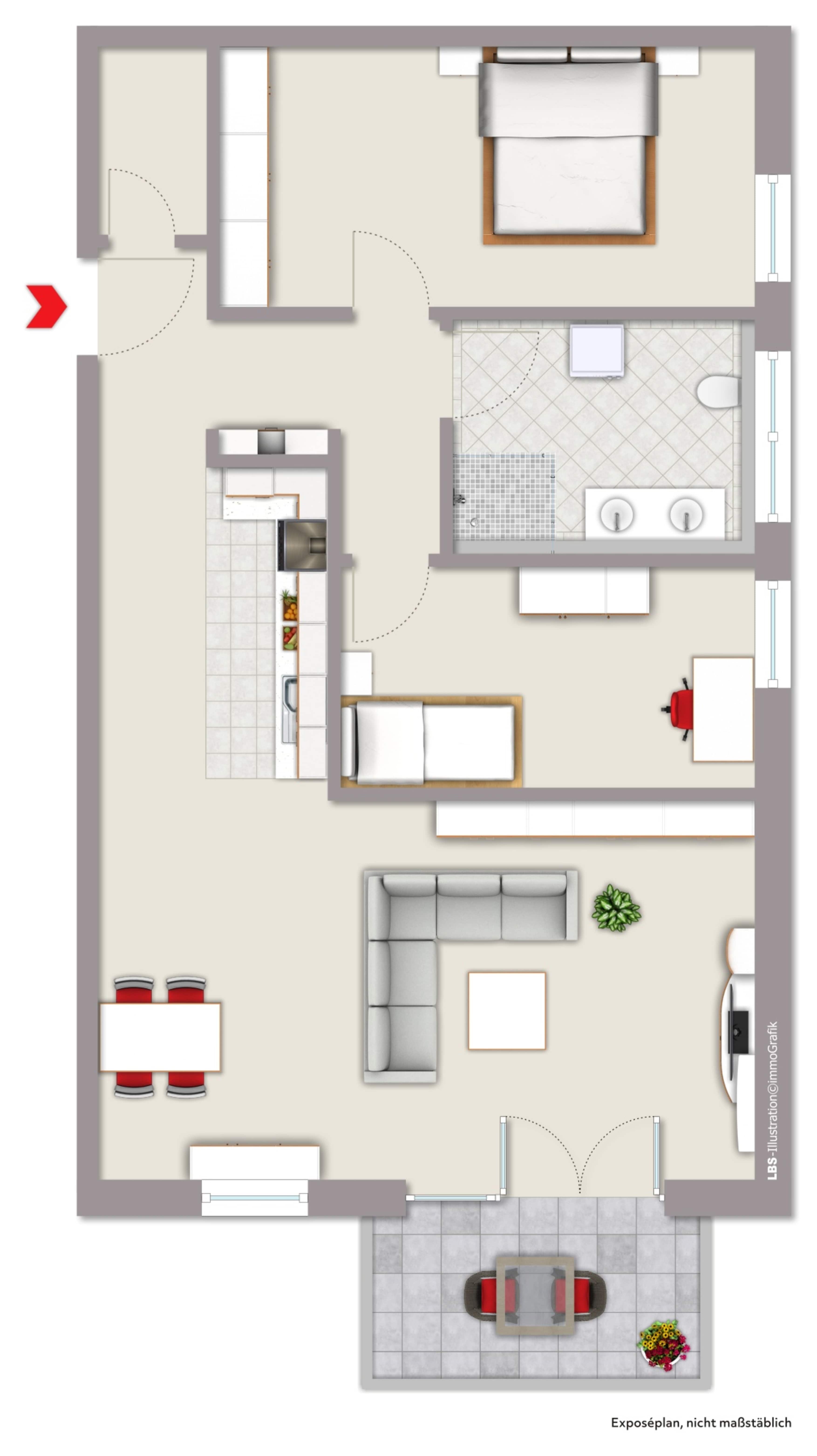 Wohnung zum Kauf provisionsfrei 385.875 € 3 Zimmer 95 m²<br/>Wohnfläche Könen Konz 54329