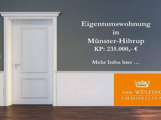 Wohnung zum Kauf 215.000 € 2 Zimmer 64 m² 2. Geschoss Hiltrup Münster, Westfalen 48165