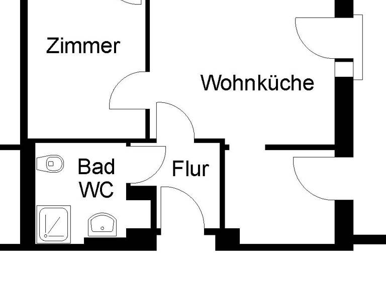 Wohnung zur Miete 390 € 2 Zimmer 44,3 m² 1. Geschoss frei ab 01.05.2026 Juliusstr. 2 Braunschweig 38118