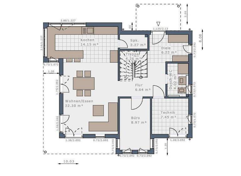 Einfamilienhaus zum Kauf provisionsfrei 732.024 € 5 Zimmer 146 m² 859 m² Grundstück Pausin Schönwalde-Glien 14621