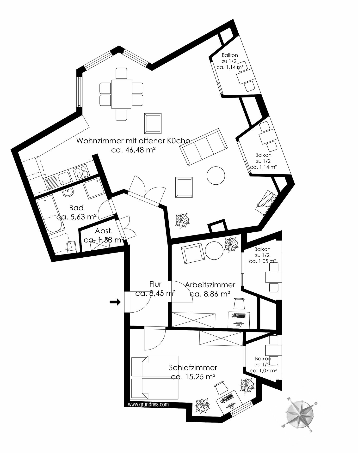 Wohnung zum Kauf 615.000 € 3 Zimmer 90,7 m²<br/>Wohnfläche 01.02.2025<br/>Verfügbarkeit Puchheim Bahnhof Puchheim 82178