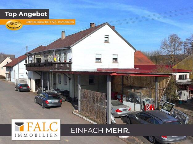 Gewerbeobjekt zum Kauf als Kapitalanlage geeignet 300.000 € 6 Zimmer 510 m² 806 m² Grundstück Sindolsheim Rosenberg 74749