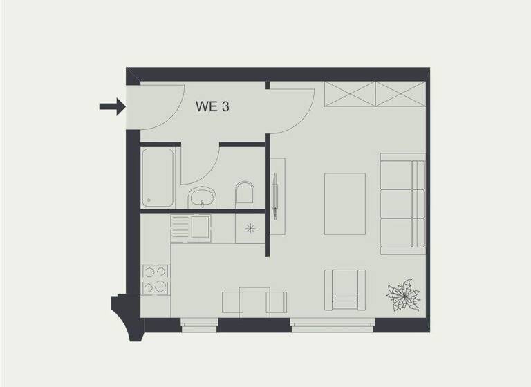 Studio zum Kauf 135.000 € 1 Zimmer 25,7 m² EG Regensburger Straße 10A Wilmersdorf Berlin 10777