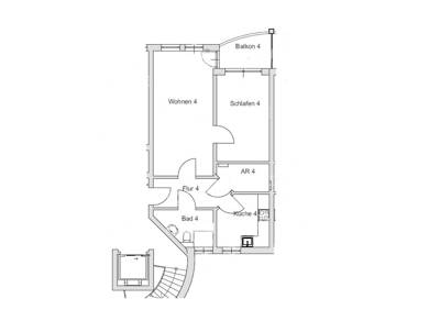 Wohnung zur Miete 568 € 2 Zimmer 66,9 m² 1. Geschoss frei ab sofort Kaiserbreite 10 Wernigerode Wernigerode 38855