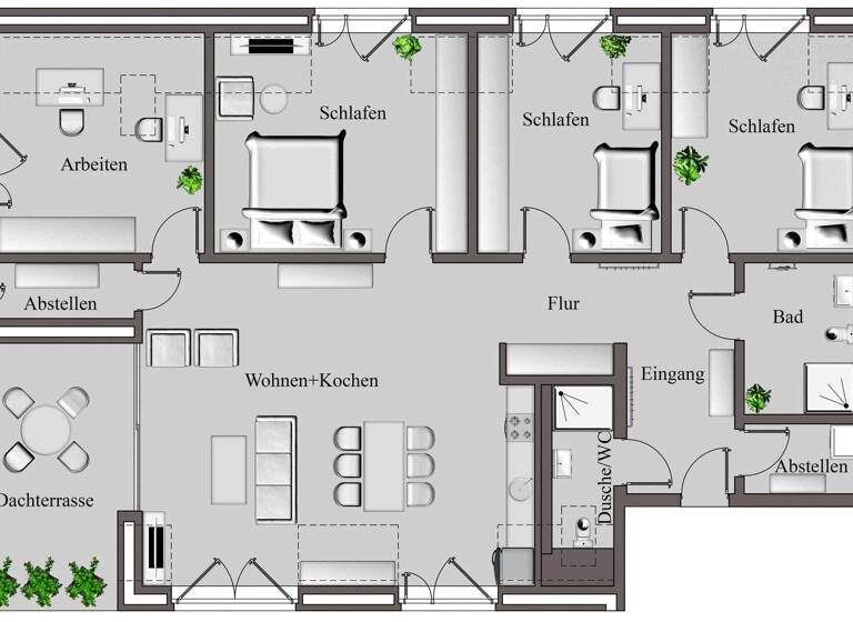 Wohnung zum Kauf provisionsfrei 728.720 € 5 Zimmer 132,1 m² 2. Geschoss An den Grashöfen 4 Großburgwedel Burgwedel 30938
