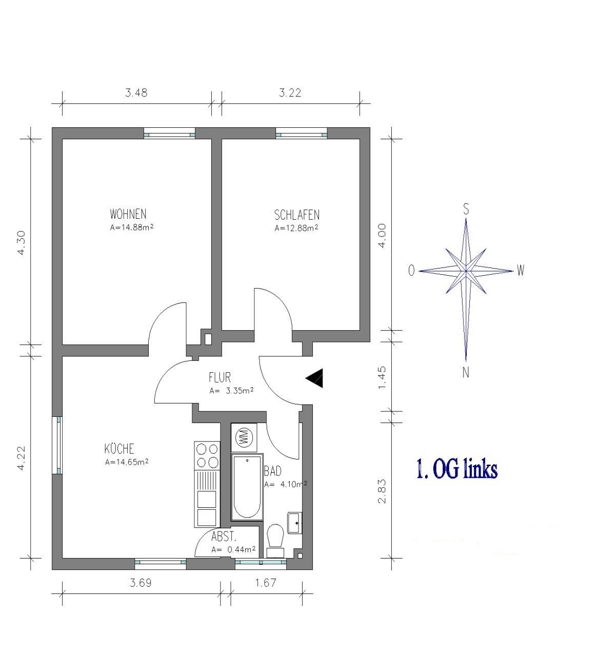 Wohnung zur Miete 300 € 2 Zimmer 50,5 m²<br/>Wohnfläche 1.<br/>Geschoss 01.03.2025<br/>Verfügbarkeit Prälat-Beigel-Str. 5 Eschershausen Eschershausen 37632