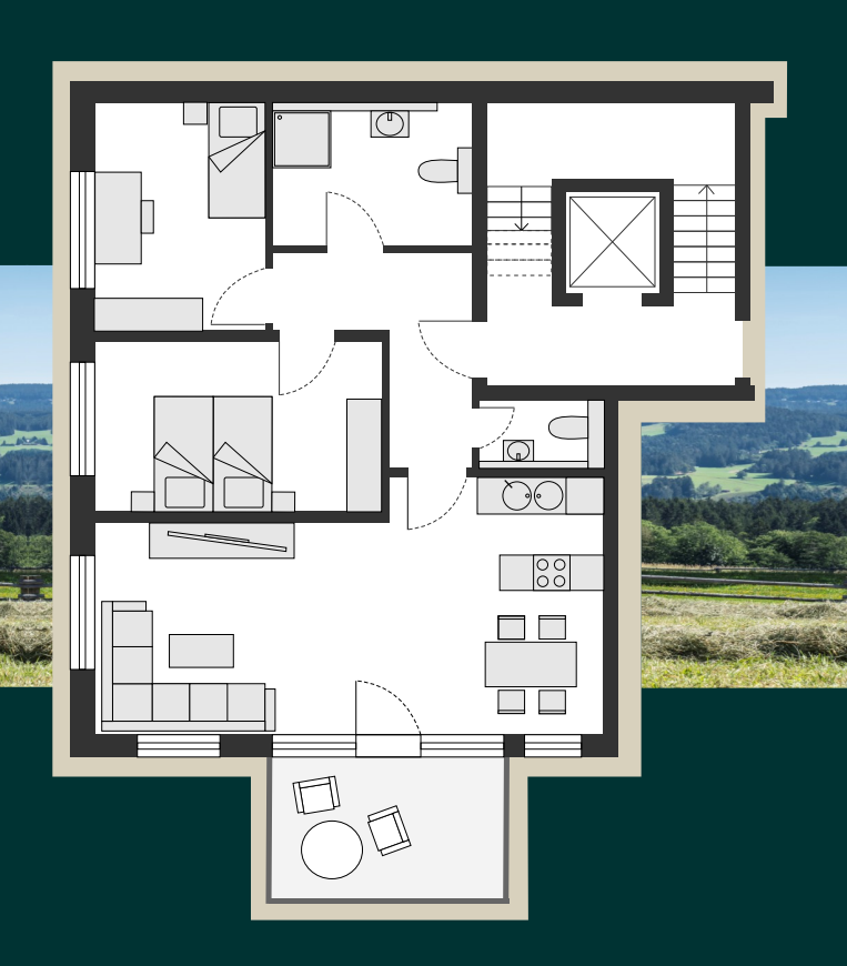 Wohnung zum Kauf provisionsfrei 345.000 € 3 Zimmer 85,8 m²<br/>Wohnfläche 1.<br/>Geschoss Lisbühl Todtnau Todtnau 79674