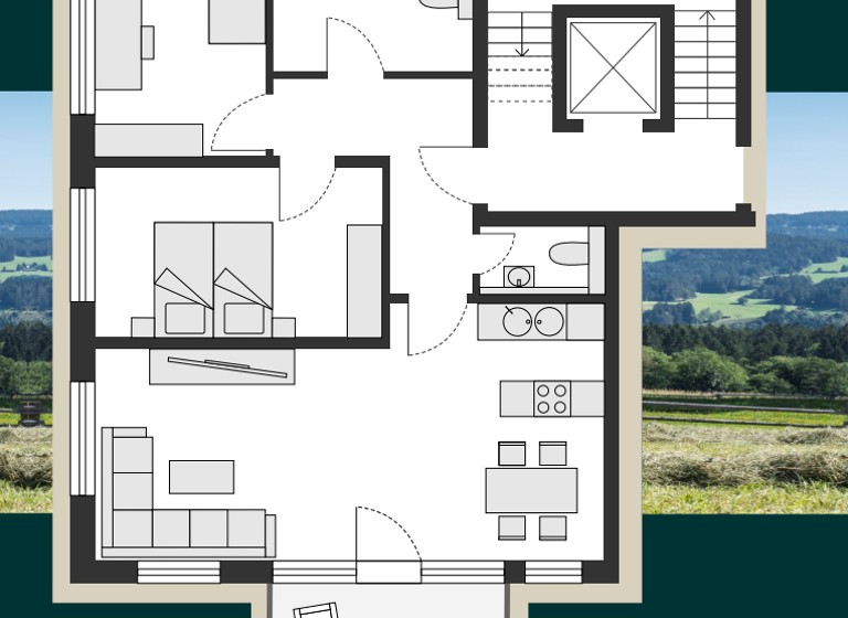 Wohnung zum Kauf provisionsfrei 345.000 € 3 Zimmer 85,8 m²<br/>Wohnfläche 1.<br/>Geschoss Lisbühl Todtnau Todtnau 79674