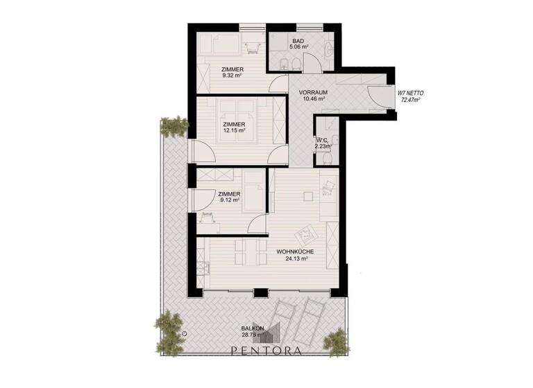 Wohnung zum Kauf 571.500 € 4 Zimmer 72 m² 2. Geschoss Partschins 39020