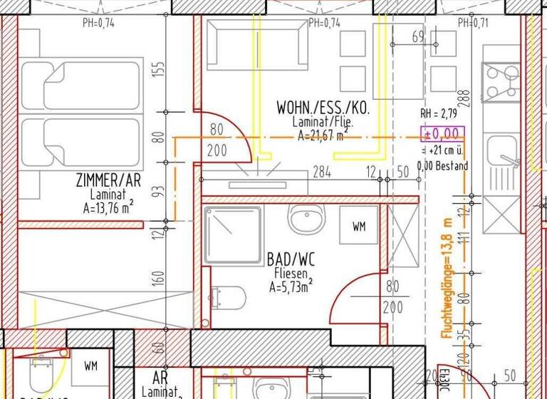 Wohnung zur Miete 420 € 2 Zimmer 41,2 m² EG Böheimkirchen 3071