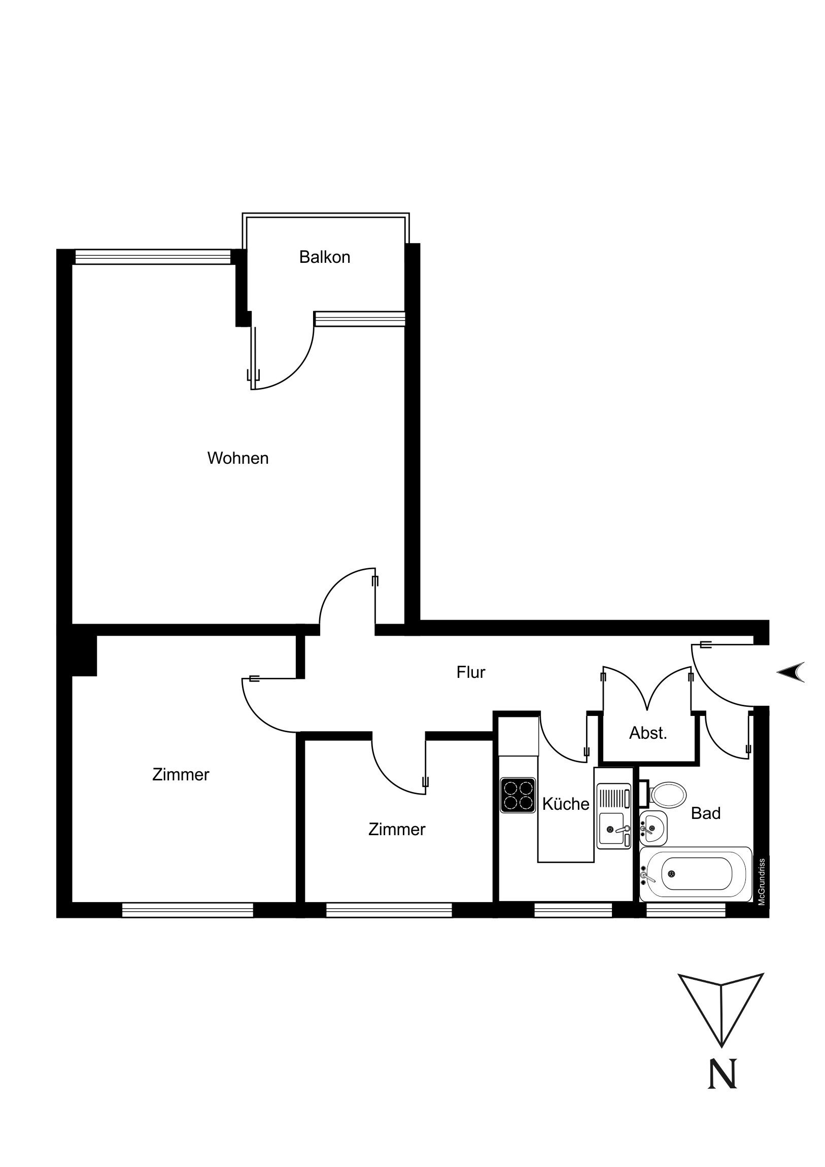 Wohnung zum Kauf 400.000 € 3 Zimmer 65 m²<br/>Wohnfläche Wilmersdorf Berlin 10707