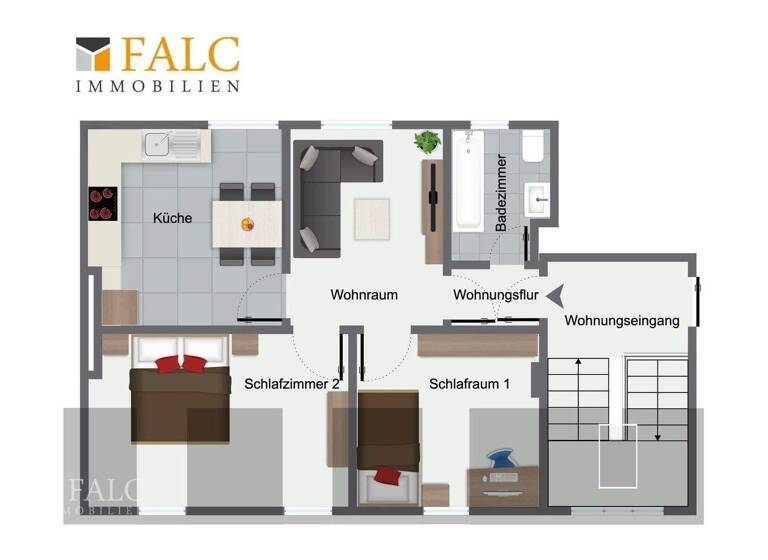 Wohnung zur Miete 425 € 3 Zimmer 46 m² 3. Geschoss Stadtmitte Krefeld 47798
