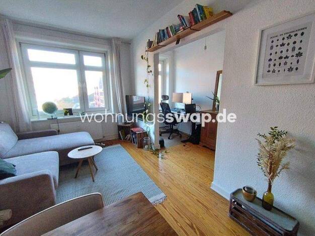 Studio zur Miete Tauschwohnung 700 € 2 Zimmer 53 m² 3. Geschoss Winterhude Hamburg 22299