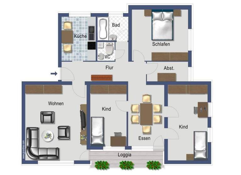 Wohnung zum Kauf provisionsfrei 387.000 € 4 Zimmer 98,5 m² Niederursel Frankfurt am Main 60439