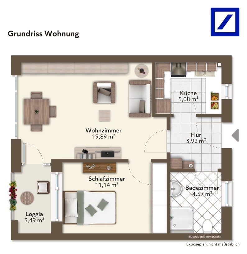 Wohnung zum Kauf 179.000 € 2 Zimmer 46,4 m²<br/>Wohnfläche Bad Nenndorf Bad Nenndorf 31542