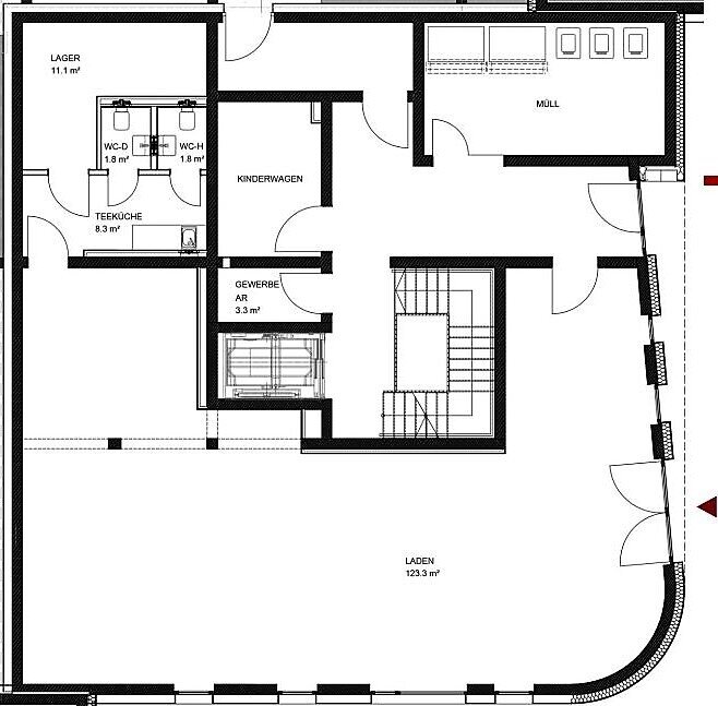 Laden zur Miete 14 € 145 m²<br/>Verkaufsfläche ab 122 m²<br/>Teilbarkeit Brühlervorstadt Erfurt 99084