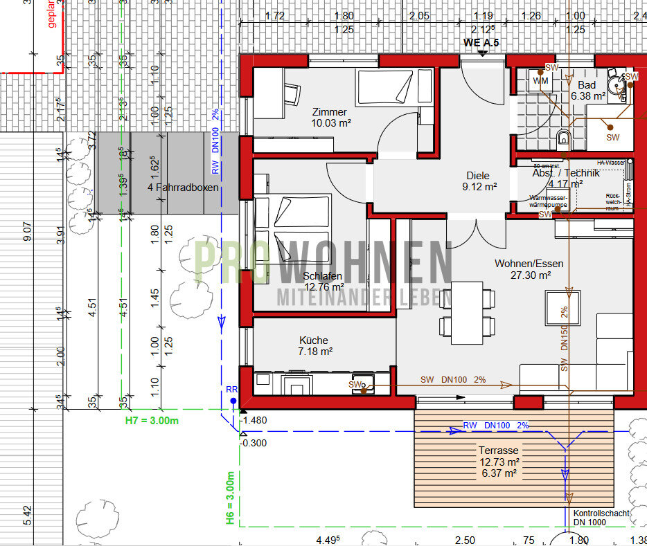 Wohnung zum Kauf 399.499 € 3 Zimmer 83,3 m²<br/>Wohnfläche Faulbach Faulbach 97906