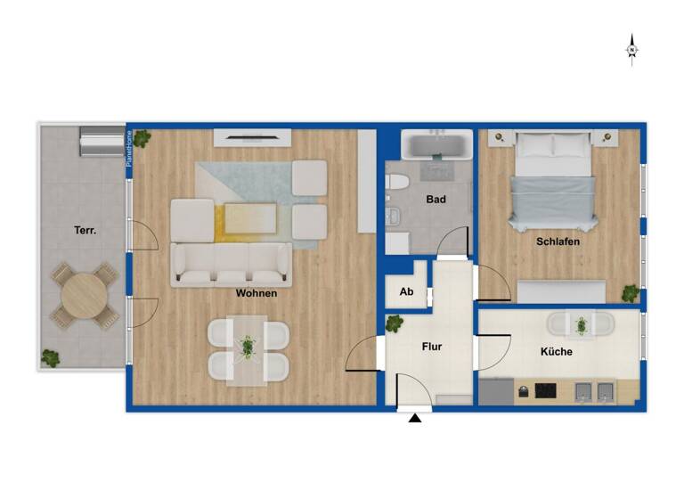 Wohnung zum Kauf 275.000 € 2 Zimmer 72 m² Kappeln 24376