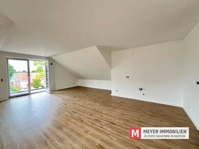 Wohnung zur Miete - Neubau 1.190 € 4 Zimmer 94,7 m² Dachgeschoss, 2. Geschoss frei ab 01.08.2025 Lehmden Rastede / Hahn 26180