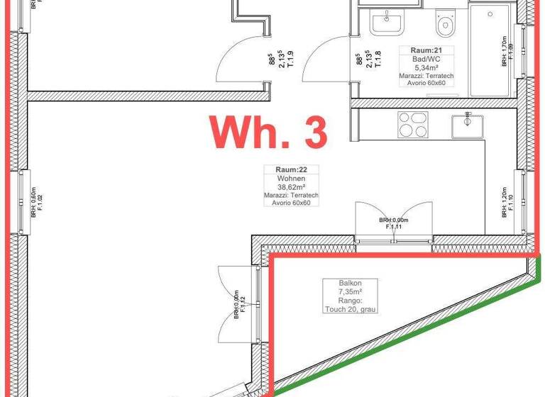 Wohnung zur Miete - Erstbezug 1.370 € 2 Zimmer 74 m² Dellbrück Köln 51069