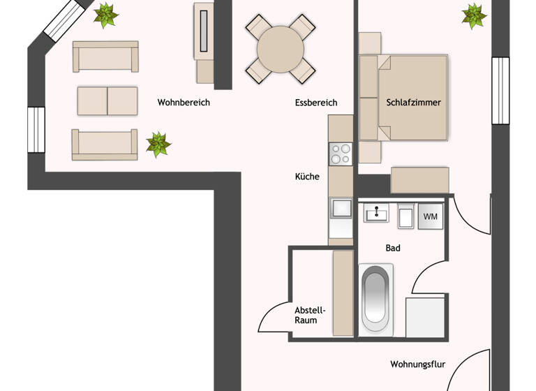 Wohnung zum Kauf 210.000 € 2 Zimmer 66 m²<br/>Wohnfläche Souterrain<br/>Geschoss Loschwitz/Wachwitz Dresden 01326