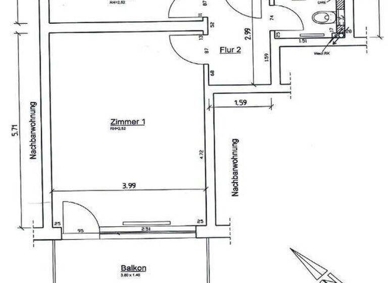 Studio zur Miete 520 € 1 Zimmer 45,5 m² 1. Geschoss frei ab 01.06.2026 Hermann-Löns-Str. 44 Ahrensburg 22926