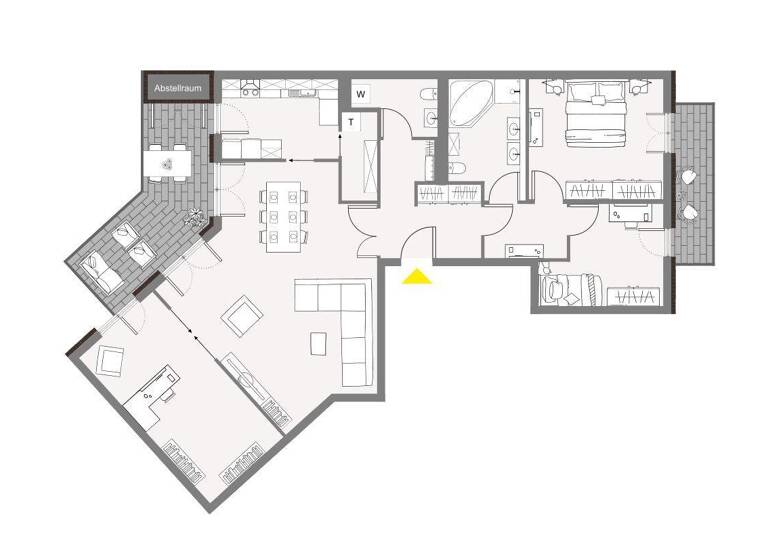 Wohnung zur Miete 1.710 € 4 Zimmer 135 m² 1. Geschoss Innenstadt Aschaffenburg 63739