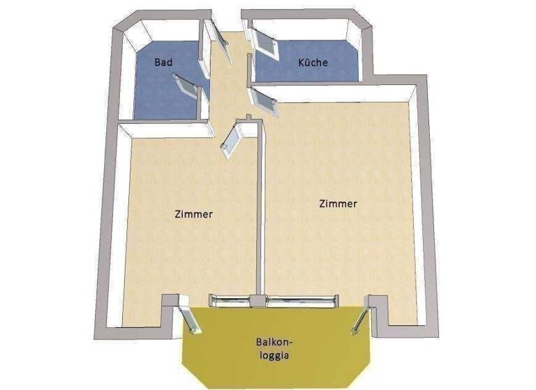 Wohnung zum Kauf 285.000 € 2 Zimmer 63 m² Falkensee 14612