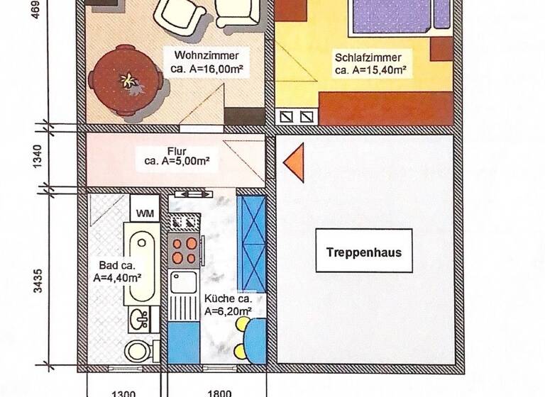 Wohnung zum Kauf 39.950 € 2 Zimmer 47 m² EG Am Hohen Hain 29a Limbach-Oberfrohna 09212