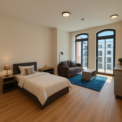 Wohnung zur Miete 996 € 1 Zimmer 45,2 m² Geschoss 2/4 frei ab sofort Leonhardstraße 29 Gostenhof Nürnberg 90443