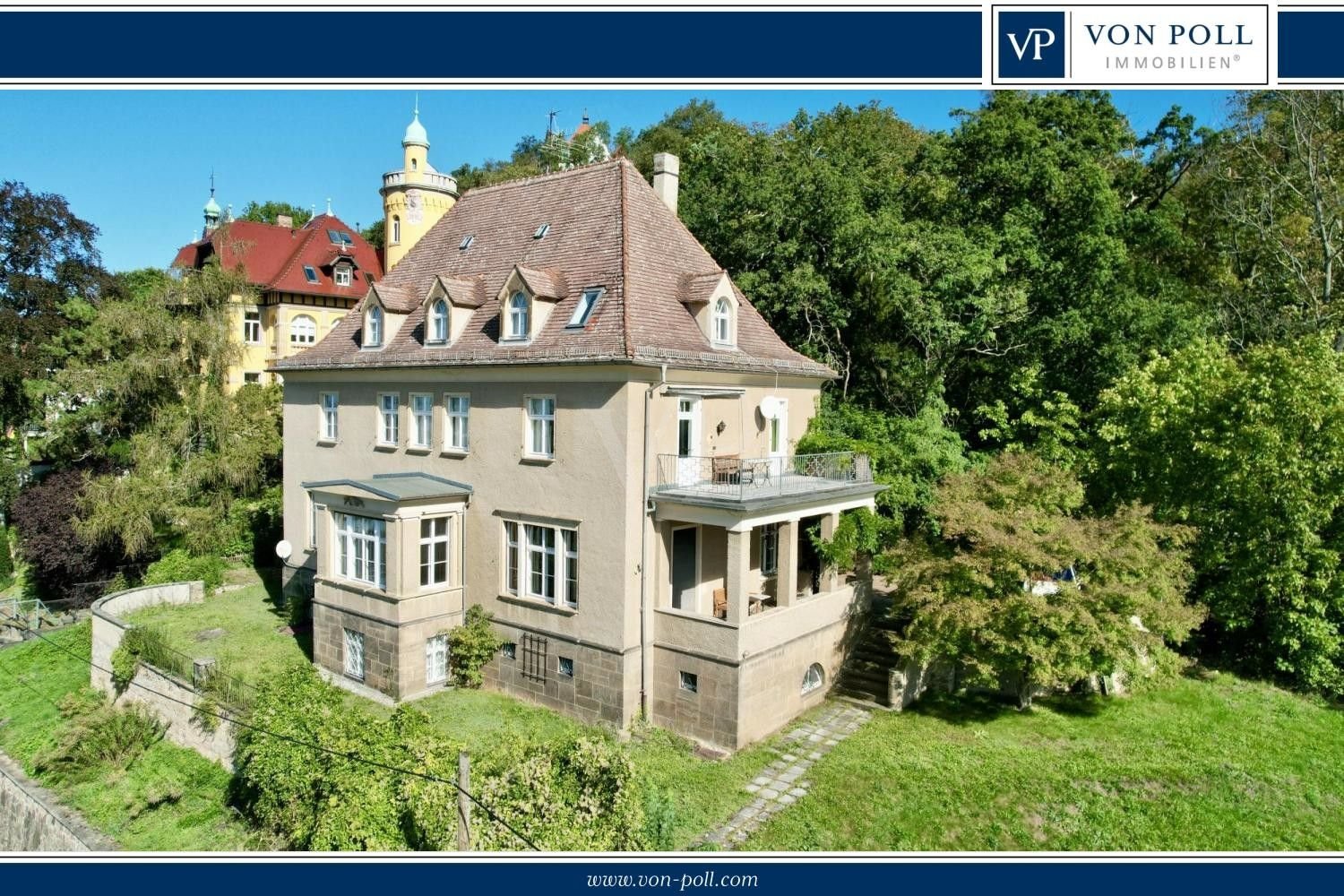 Villa zum Kauf 2.600.000 € 15 Zimmer 620 m²<br/>Wohnfläche 2.660 m²<br/>Grundstück Loschwitz (Körnerplatz) Dresden 01326