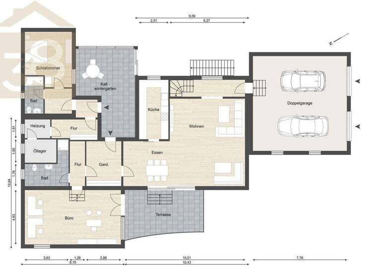 Einfamilienhaus zum Kauf 549.000 € 9 Zimmer 300 m² 714 m² Grundstück Kneitlingen 38170