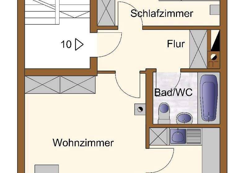 Wohnung zur Miete 854 € 1,5 Zimmer 61 m² 1. Geschoss frei ab sofort Am Hirschbichl 29 Aising Rosenheim 83026
