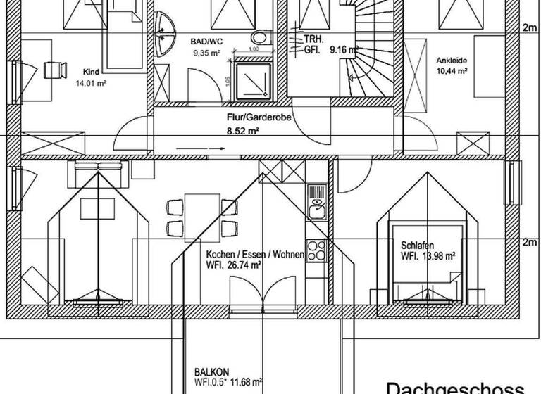 Wohnung zur Miete - Erstbezug 1.065 € 4 Zimmer 83,9 m² 2. Geschoss frei ab 01.06.2026 Brahmsstr. 28 Großmehring 85098