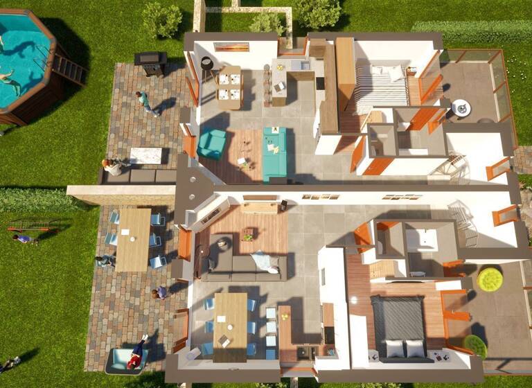 Doppelhaushälfte zum Kauf provisionsfrei 214.200 € 4 Zimmer 110 m² 550 m² Grundstück Dunaszentmiklós 2897