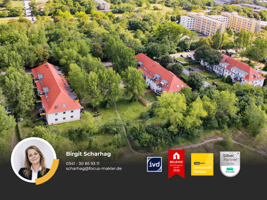 Wohnung zur Miete 510 € 2 Zimmer 62,4 m² 2. Geschoss frei ab 01.01.2027 Fritz-Haber-Straße 3 A Merseburg Merseburg 06217