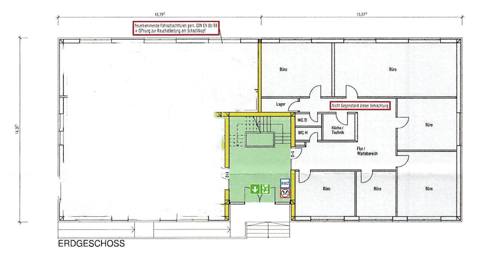 Bürogebäude zur Miete 1.642 € 6 Zimmer 176 m²<br/>Bürofläche Feldstr. 5 Unna - Mitte Unna 59423