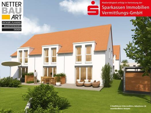 Reihenmittelhaus zum Kauf provisionsfrei 496.900 € 4 Zimmer 97,1 m² 222 m² Grundstück Eckersmühlen Roth 91154