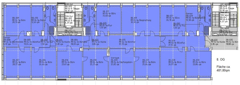 Bürofläche zur Miete provisionsfrei 6.800 € 13 Zimmer 481,8 m²<br/>Bürofläche Budapester Straße 3 - 5 Seevorstadt-West (Feldgasse) Dresden 01067