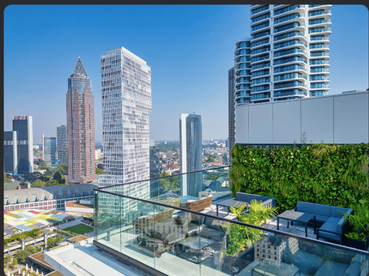 Wohnung zur Miete 1.565 € 2 Zimmer 52,2 m² Geschoss 21/26 frei ab sofort Europa-Allee Gallus Innenstadt I 60486